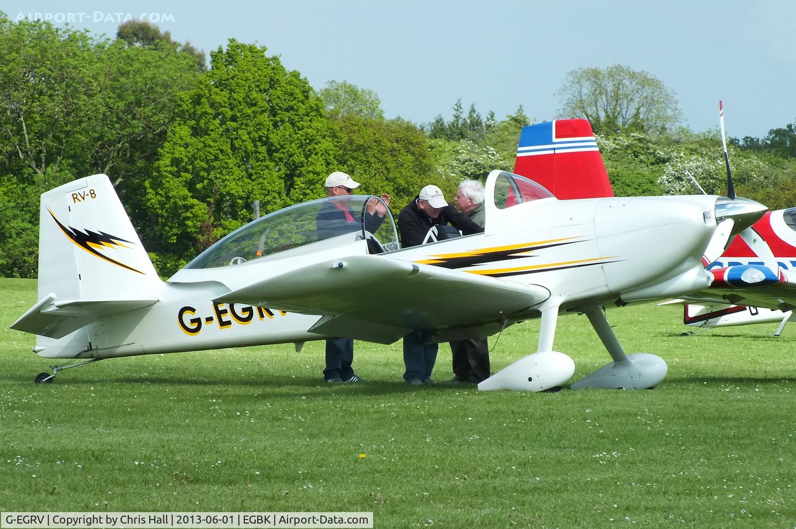 G-EGRV, 2007 Vans RV-8 C/N PFA 303-13639, at AeroExpo 2013