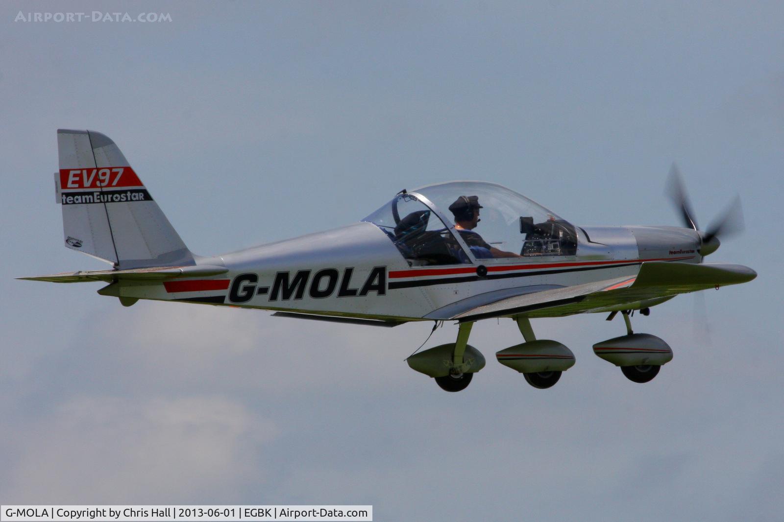 G-MOLA, 2012 Cosmik EV-97 TeamEurostar UK C/N 3937, at AeroExpo 2013