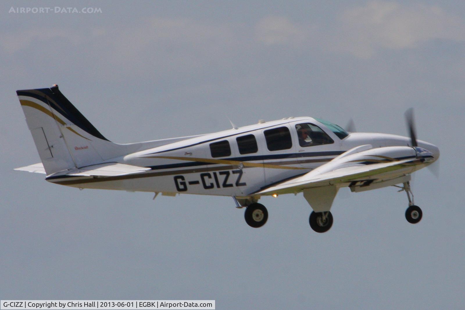G-CIZZ, 2002 Beech 58 Baron C/N TH-2041, at AeroExpo 2013