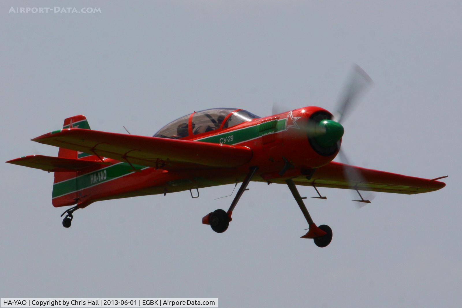 HA-YAO, 1998 Sukhoi Su-29 C/N N0001-01, at AeroExpo 2013