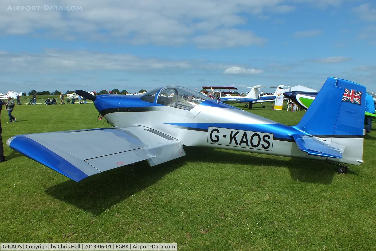 G-KAOS, 2003 Vans RV-7 C/N PFA 323-13956, at AeroExpo 2013