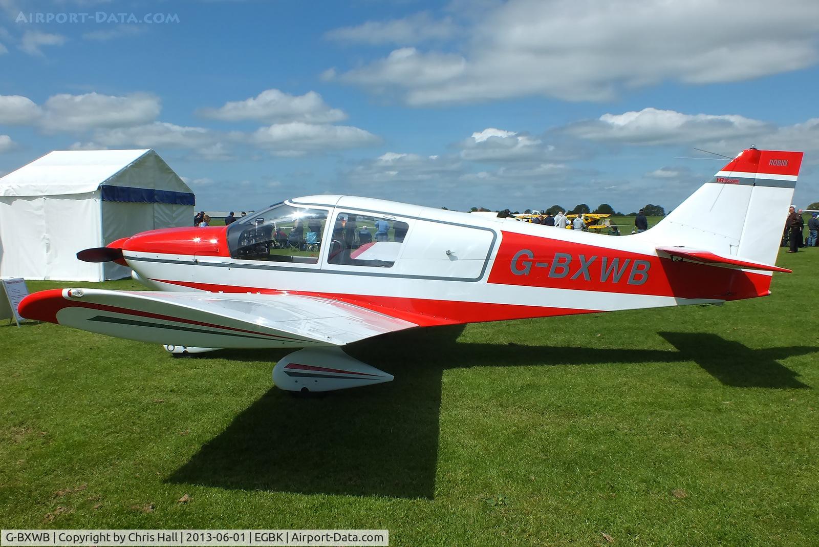 G-BXWB, 1971 Robin HR-100-200B C/N 08, at AeroExpo 2013