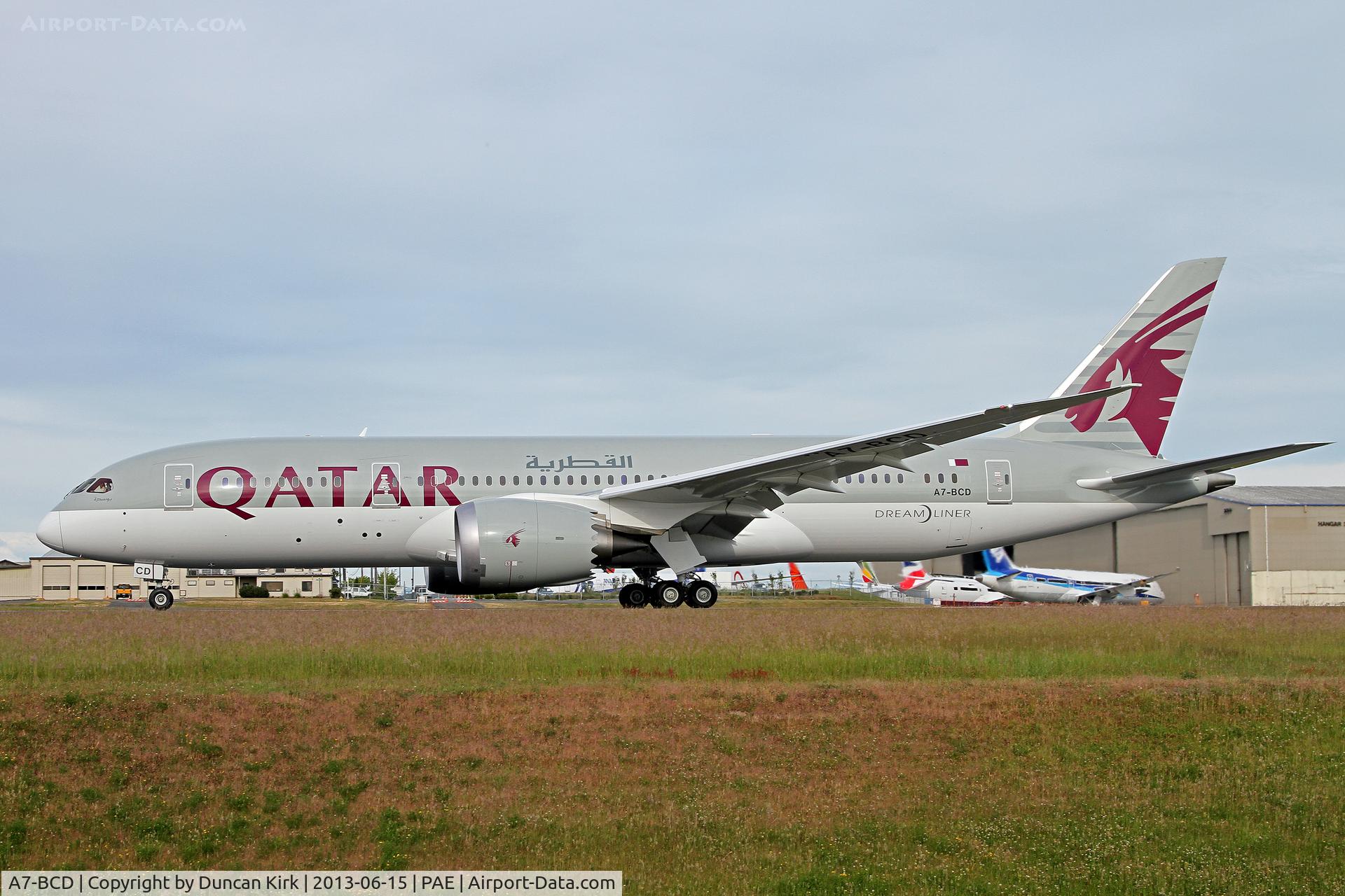 A7-BCD, 2013 Boeing 787-8 Dreamliner C/N 38322, Off to the Paris airshow