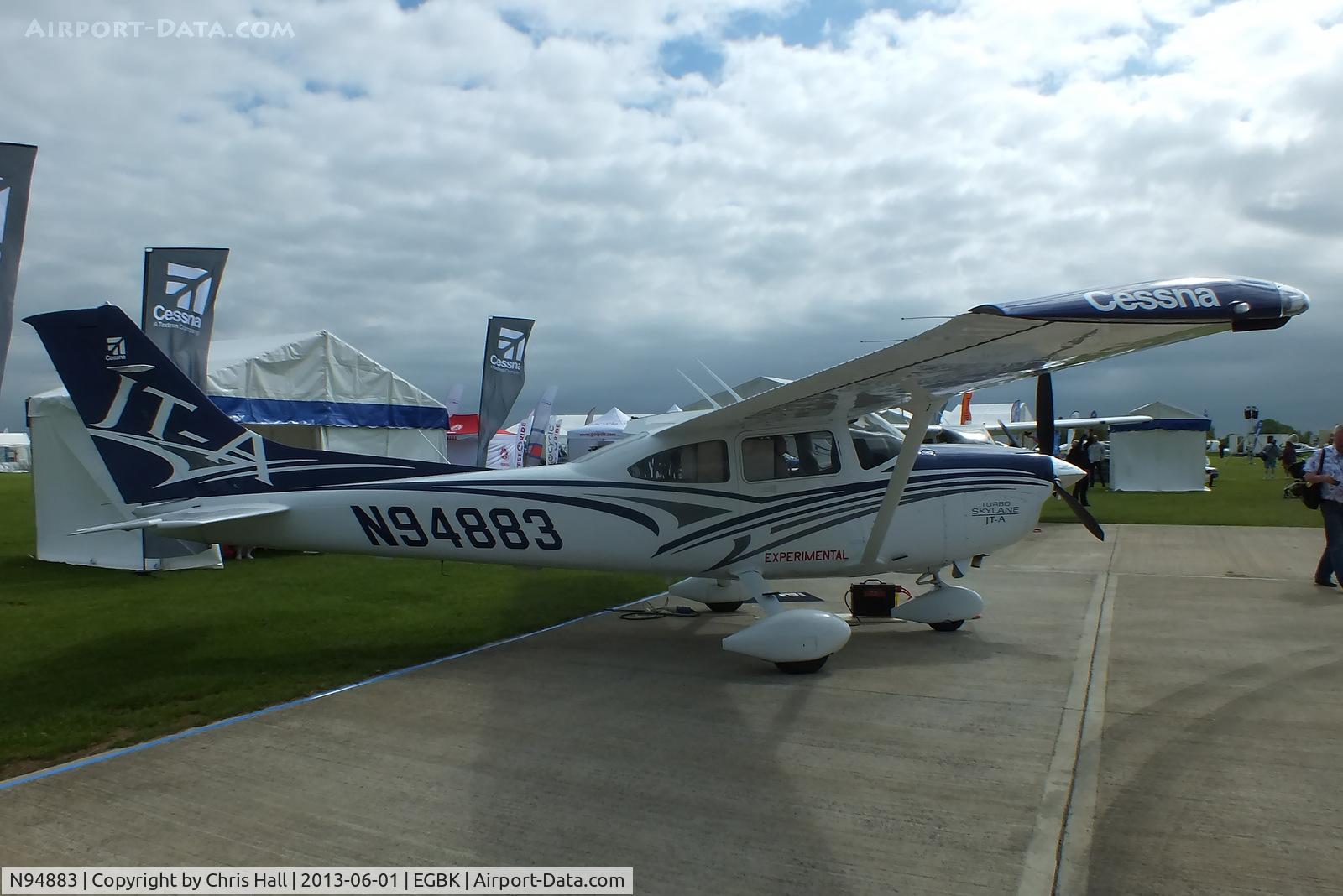 N94883, 2013 Cessna 182 Turbo JT-A Skylane C/N J182T00002, at AeroExpo 2013