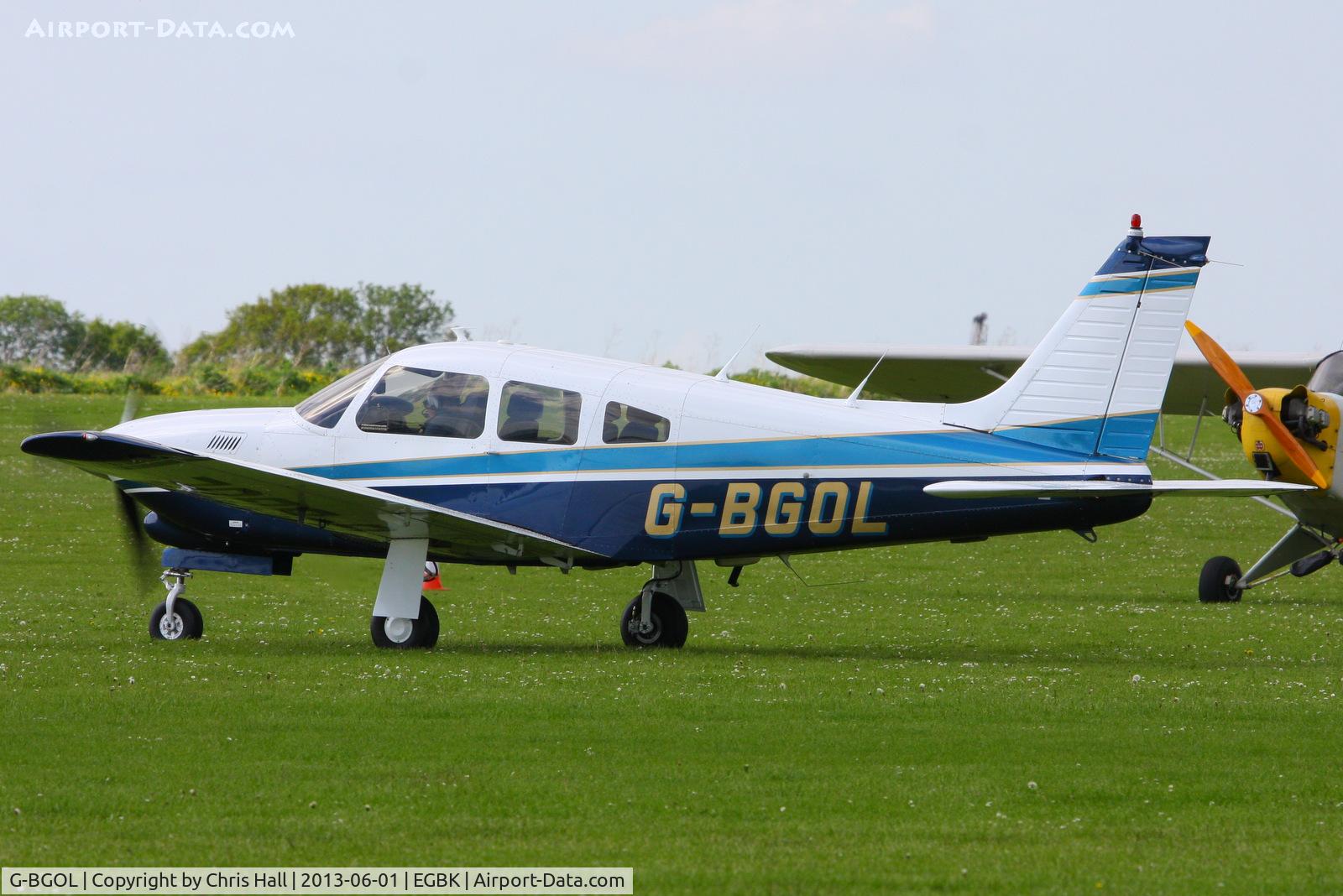 G-BGOL, 1978 Piper PA-28R-201T Cherokee Arrow III C/N 28R-7803335, at AeroExpo 2013