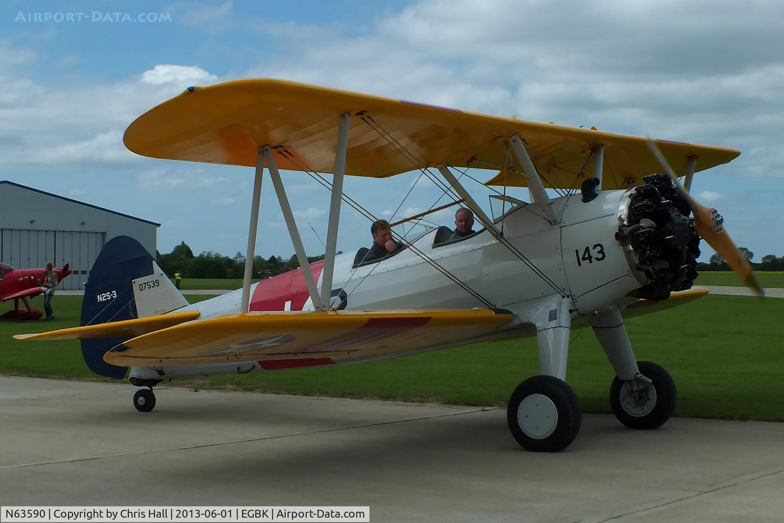 N63590, 1943 Boeing A75N1(PT17) C/N 75-7143, at AeroExpo 2013