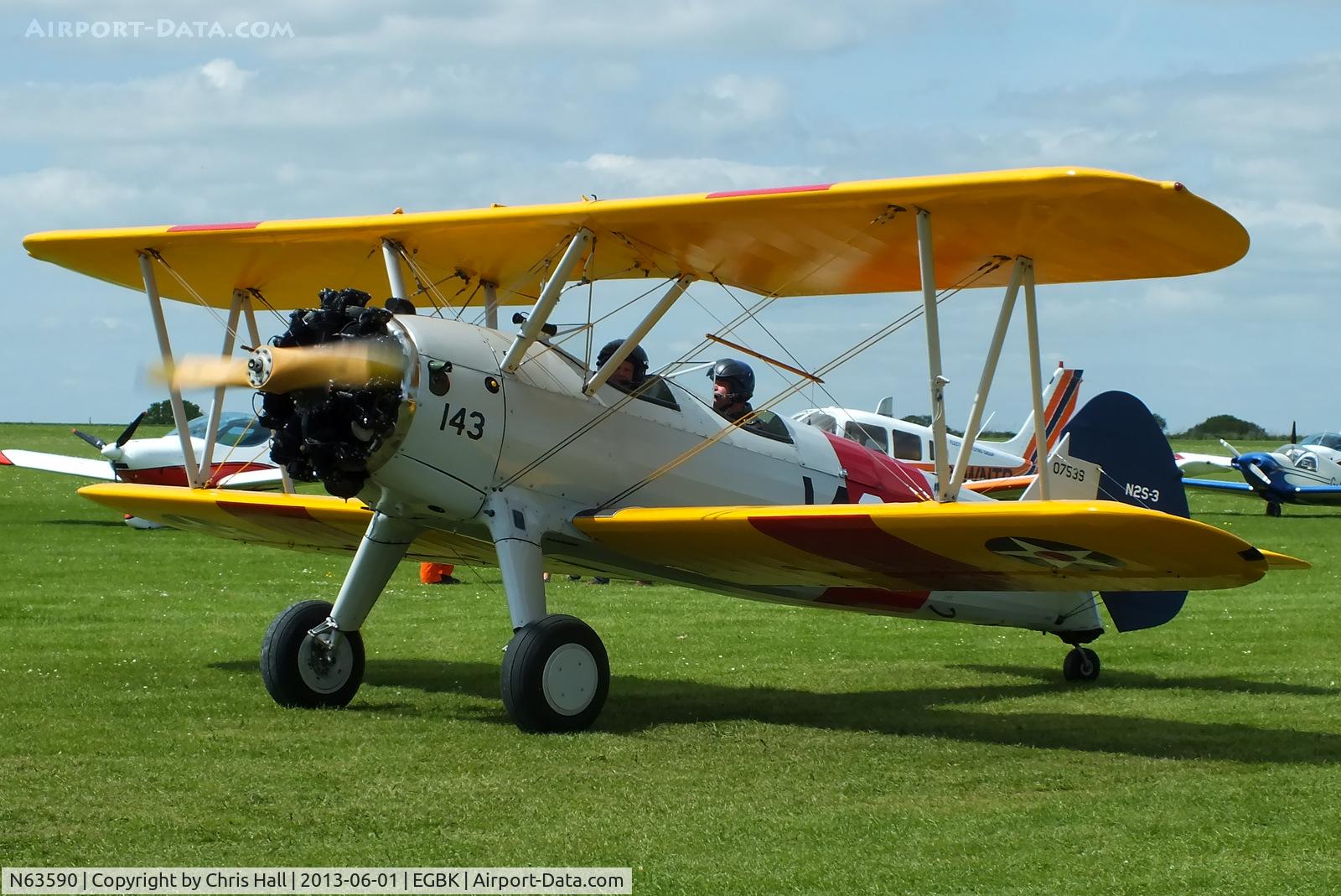 N63590, 1943 Boeing A75N1(PT17) C/N 75-7143, at AeroExpo 2013
