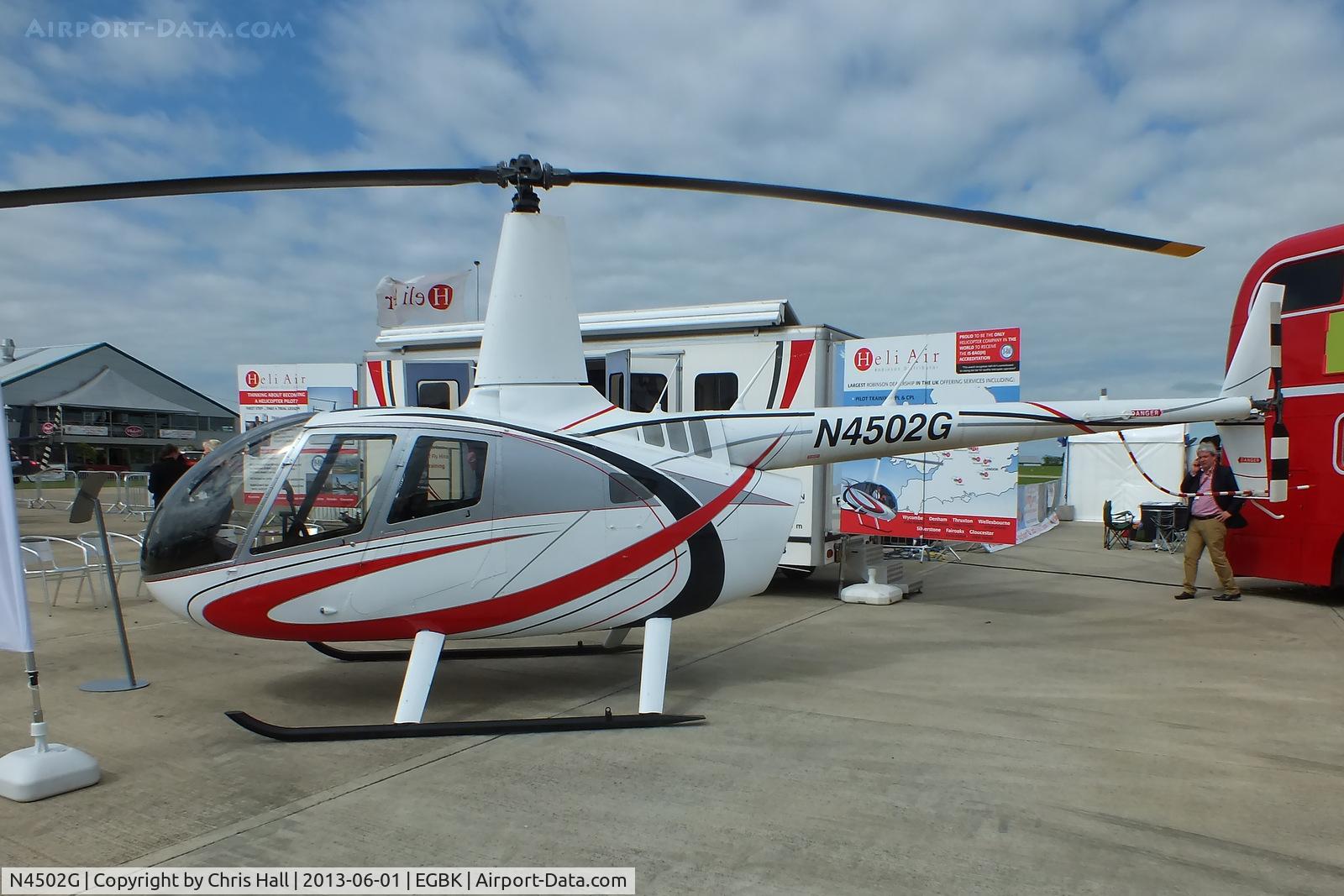 N4502G, 2011 Robinson R66 Turbine C/N 0059, at AeroExpo 2013