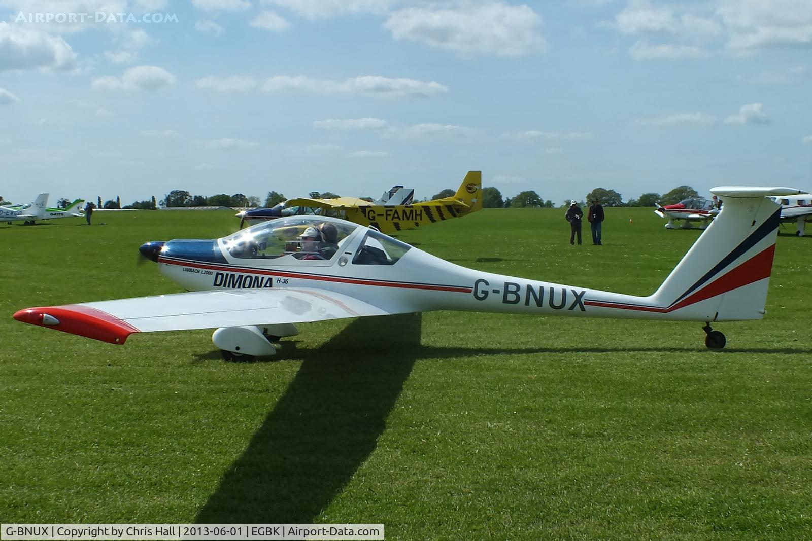 G-BNUX, 1987 Hoffmann H-36 Dimona C/N 36236, at AeroExpo 2013