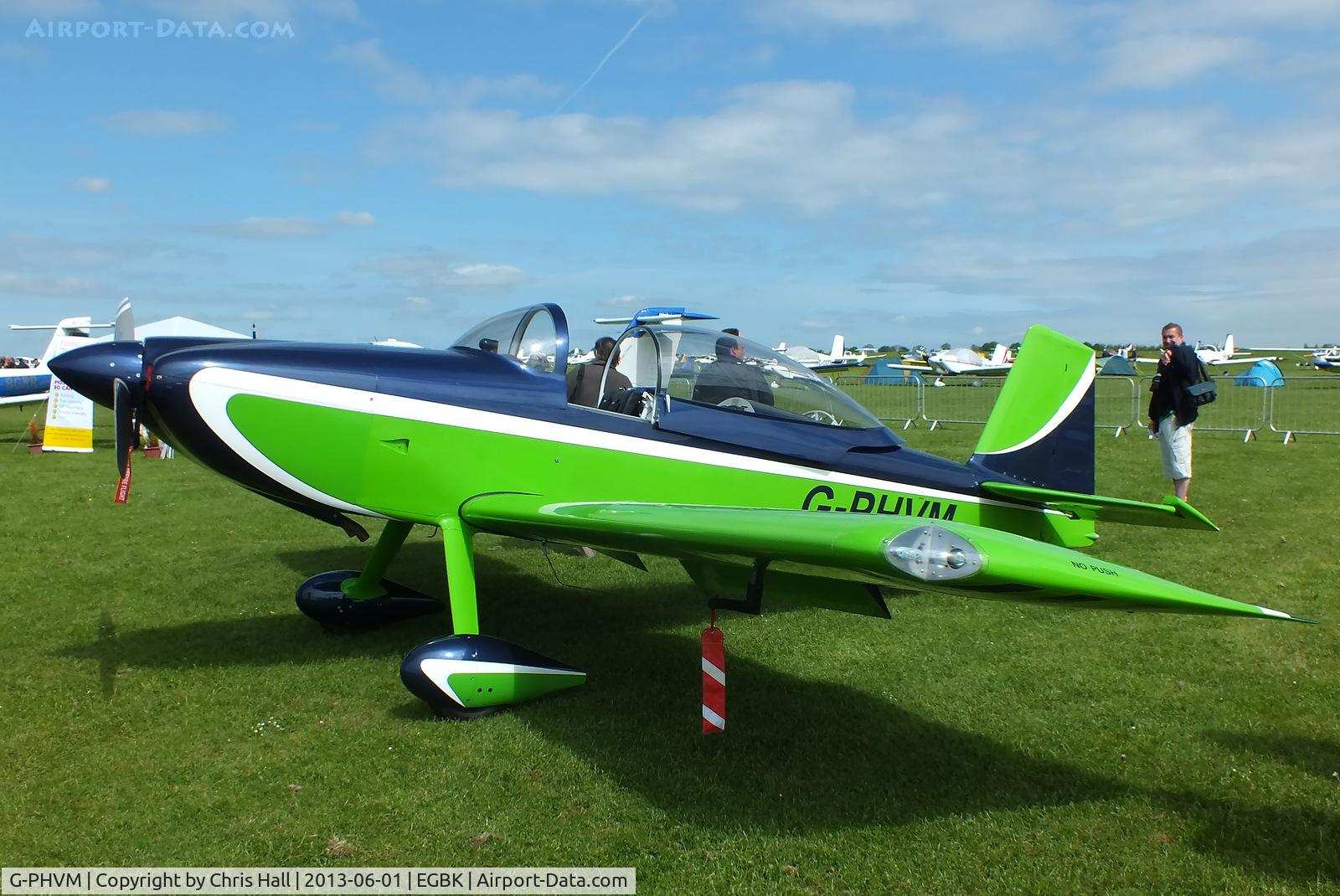 G-PHVM, 2009 Vans RV-8 C/N PFA 303-14609, at AeroExpo 2013