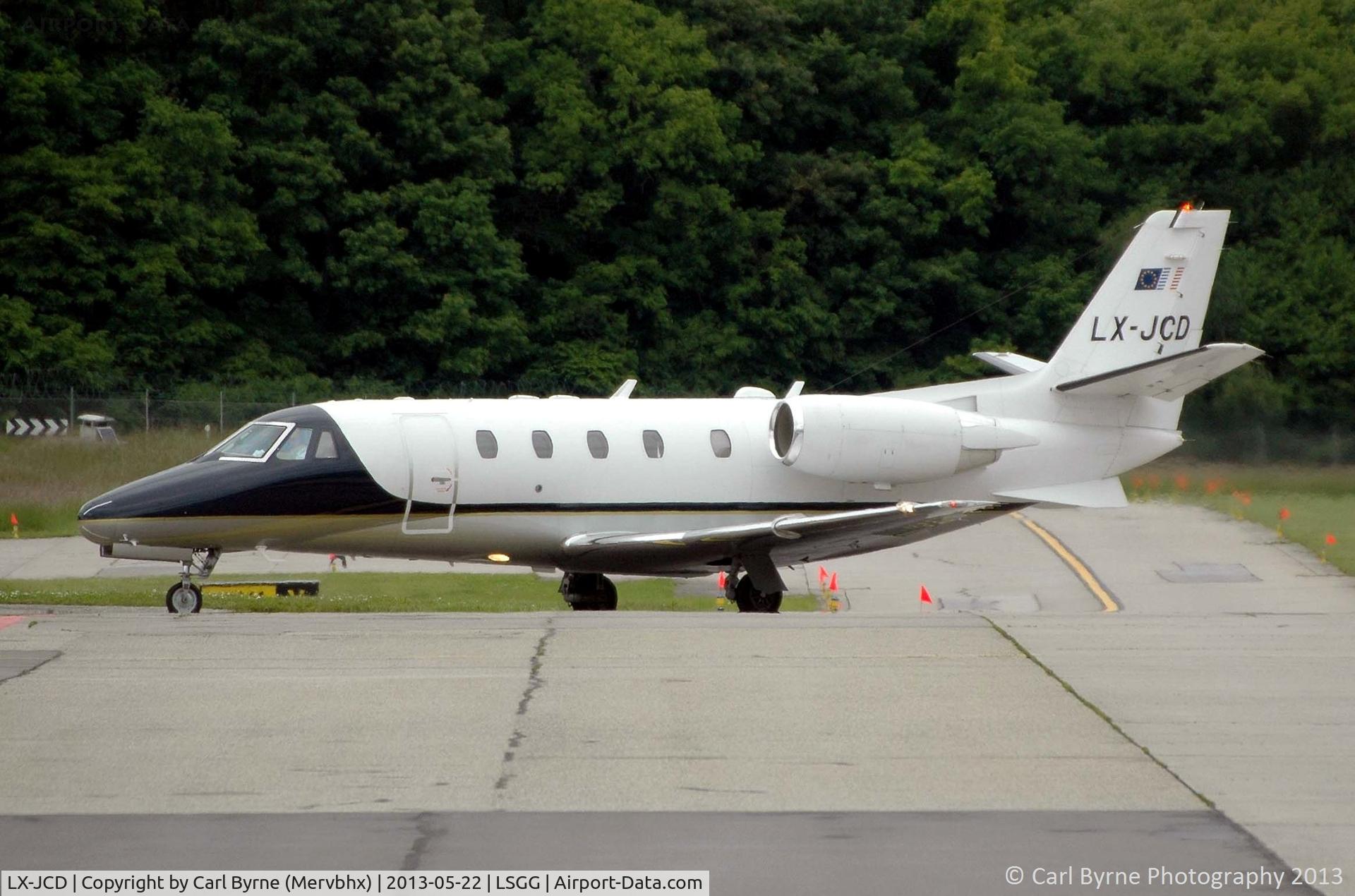 LX-JCD, 2000 Cessna 560 Citation Excel C/N 560-5104, Taken from the RUAG car park.