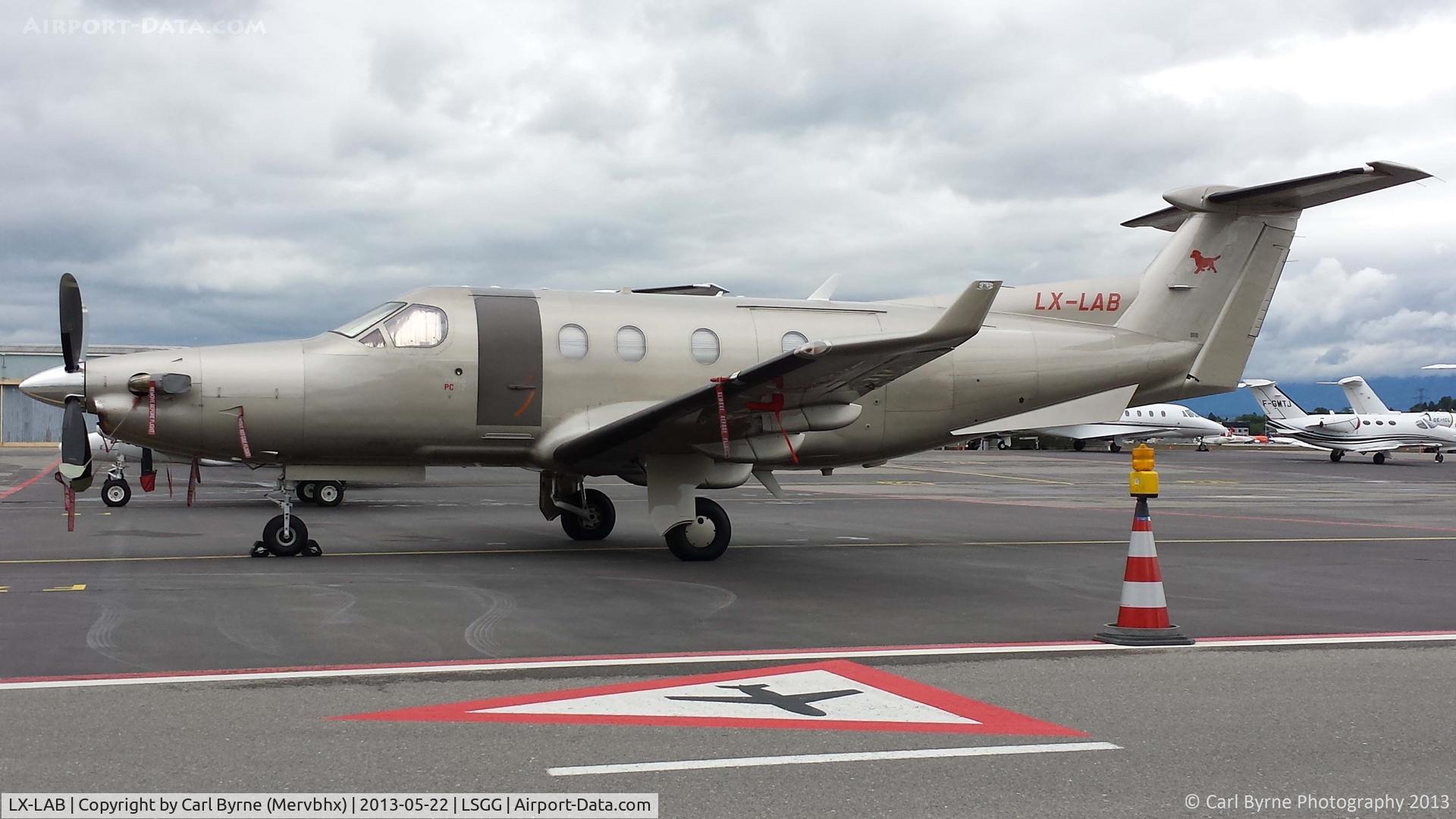 LX-LAB, 2003 Pilatus PC-12/45 C/N 531, Taken from the RUAG car park.