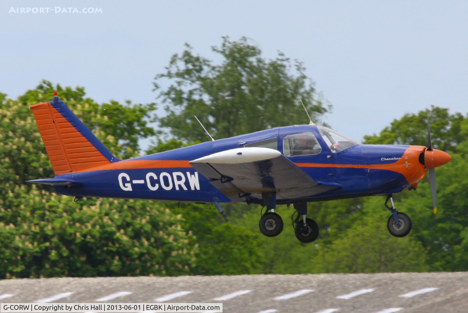 G-CORW, 1967 Piper PA-28-180 Cherokee C/N 28-4089, at AeroExpo 2013