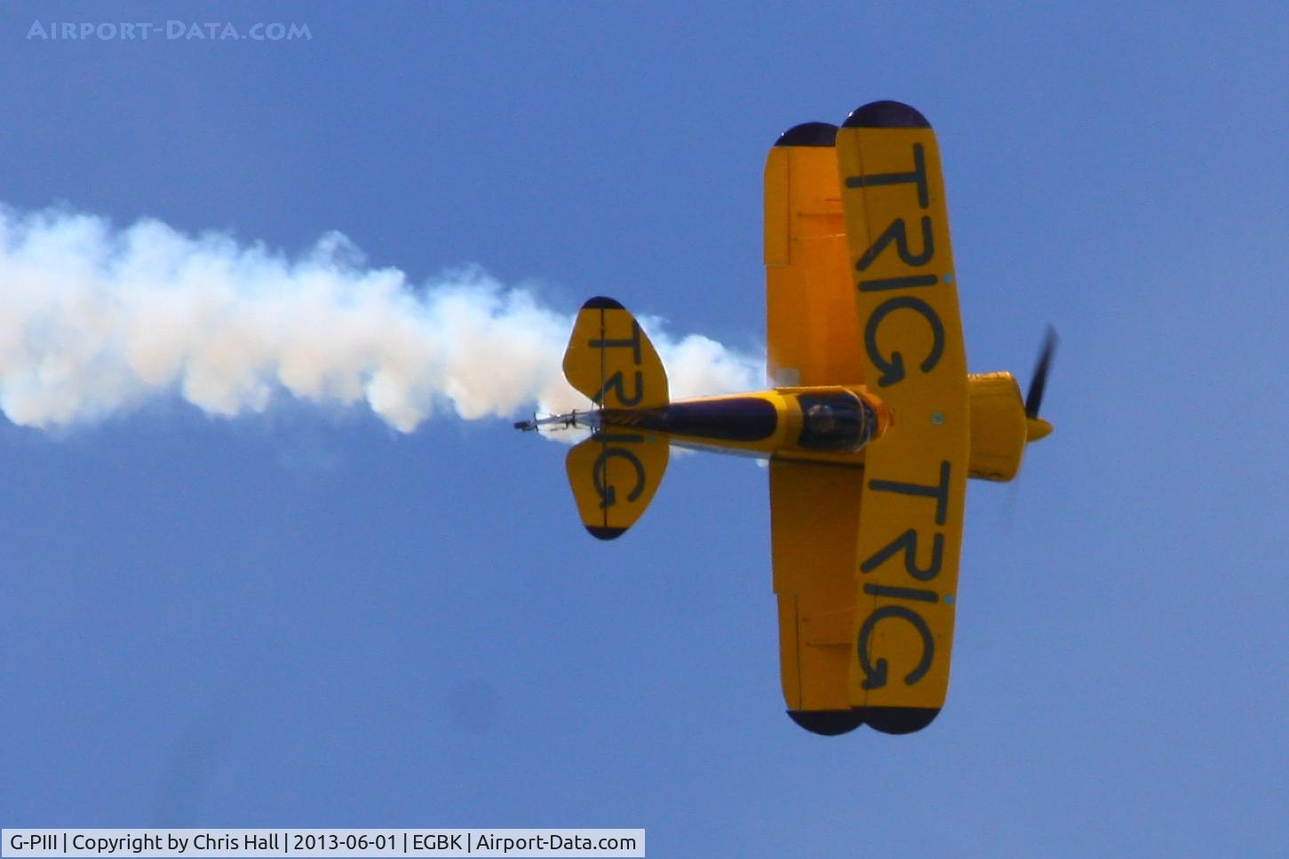 G-PIII, 1981 Pitts S-1D Special C/N PFA 009-10156, displaying at AeroExpo 2013
