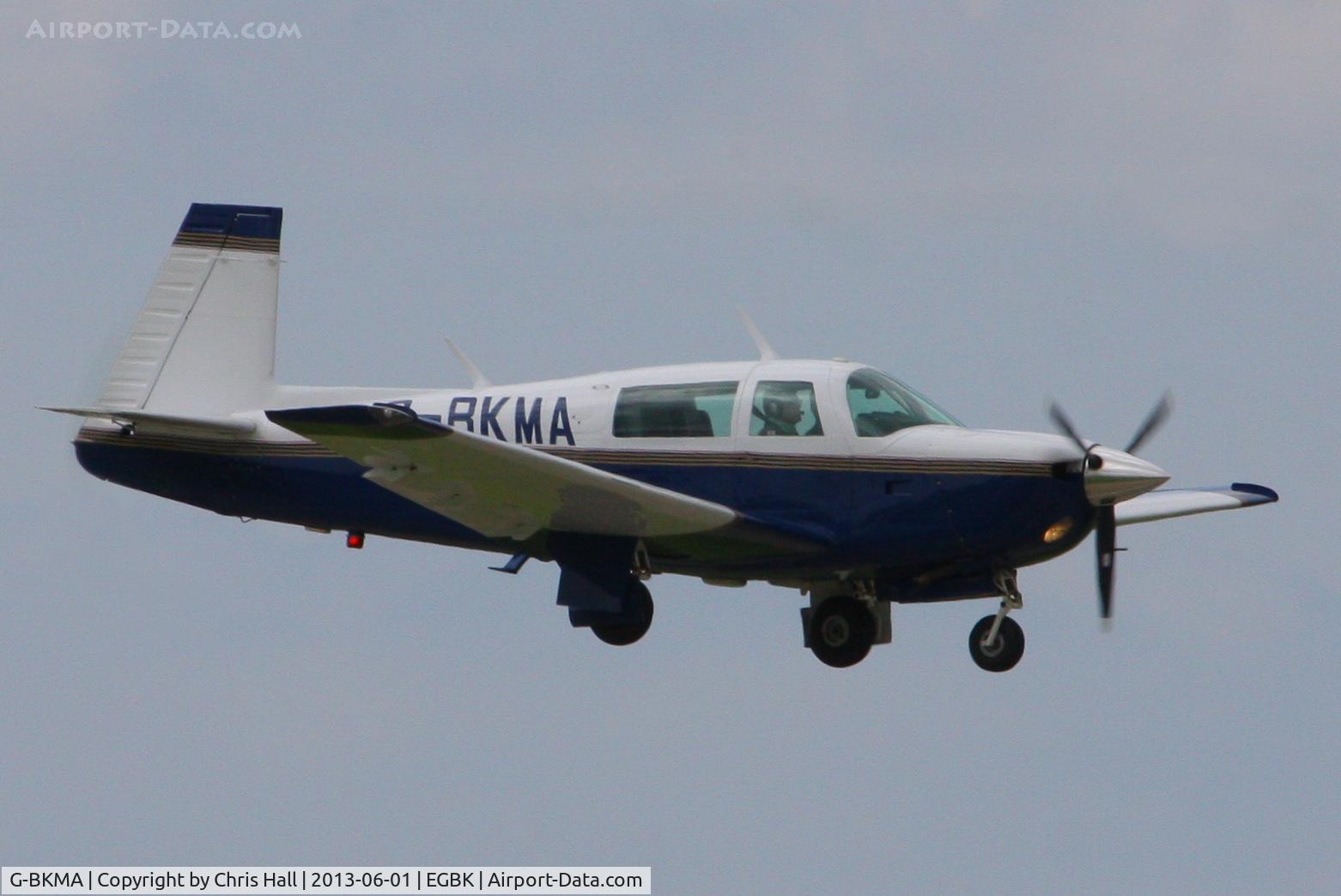 G-BKMA, 1982 Mooney M20J 201 C/N 24-1316, at AeroExpo 2013