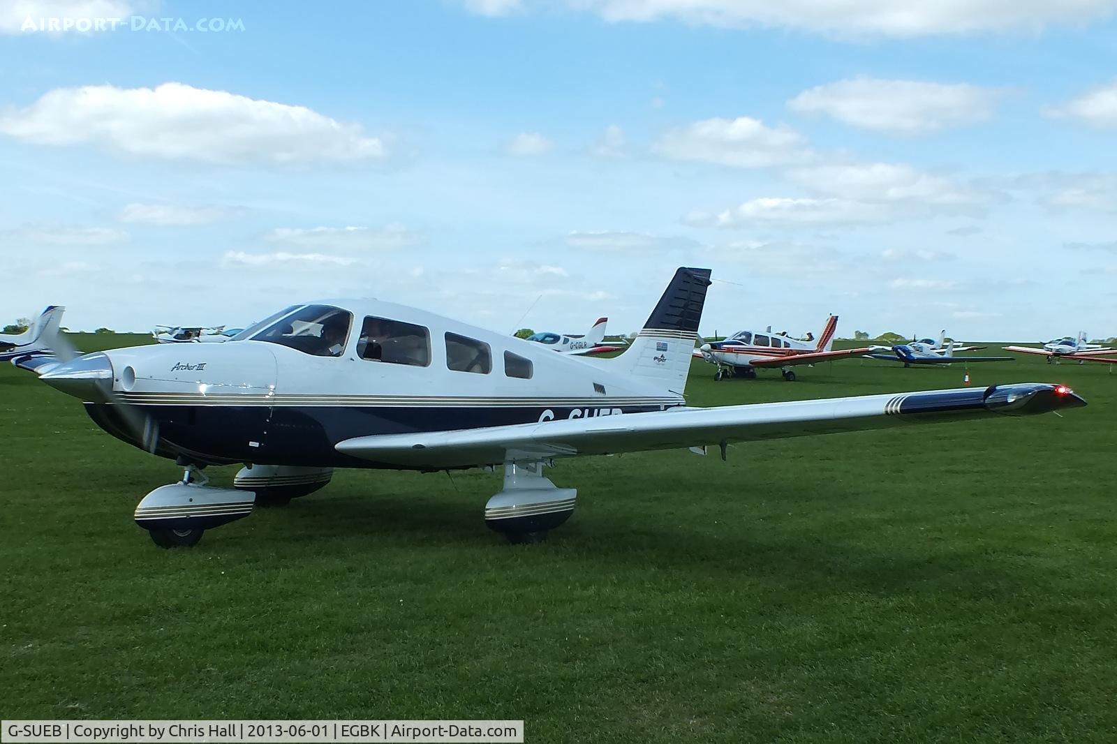 G-SUEB, 2001 Piper PA-28-181 Cherokee Archer III C/N 28-43466, at AeroExpo 2013