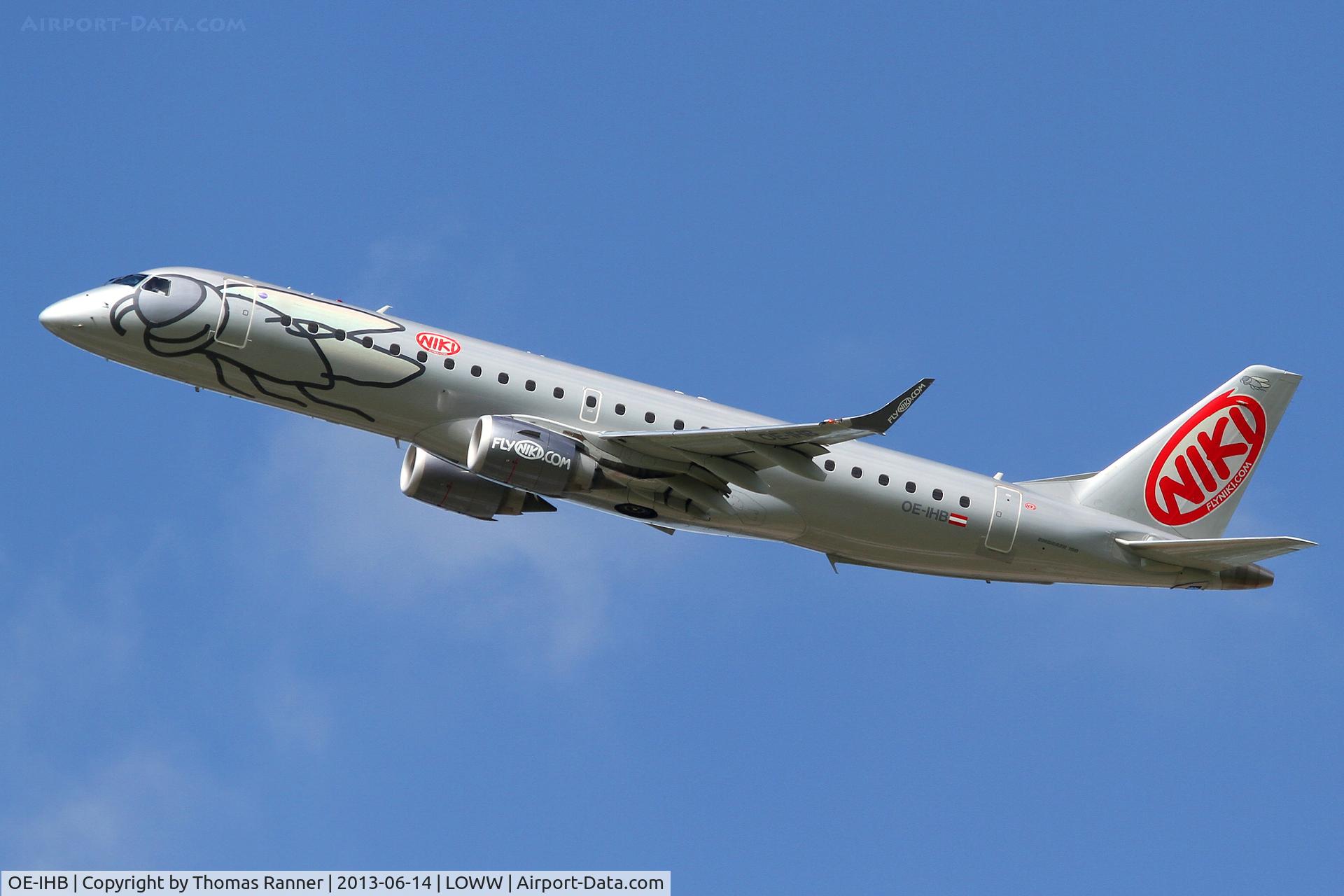 OE-IHB, 2009 Embraer 190LR (ERJ-190-100LR) C/N 19000294, Niki Embraer 190
