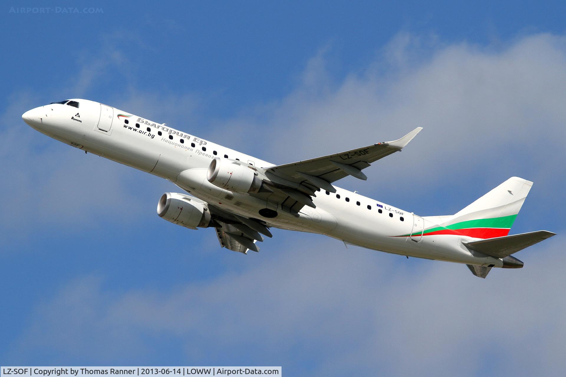 LZ-SOF, 2012 Embraer 190AR (ERJ-190-100IGW) C/N 19000492, Bulgaria Air Embraer 190