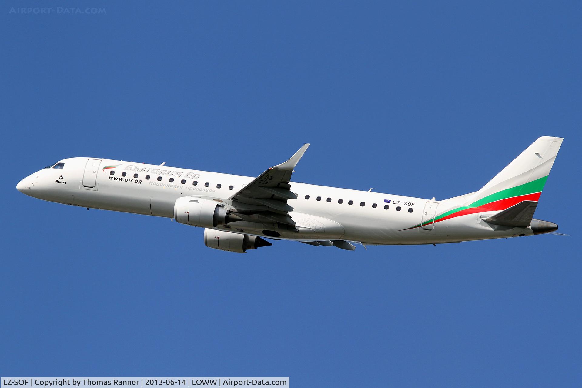 LZ-SOF, 2012 Embraer 190AR (ERJ-190-100IGW) C/N 19000492, Bulgaria Air Embraer 190