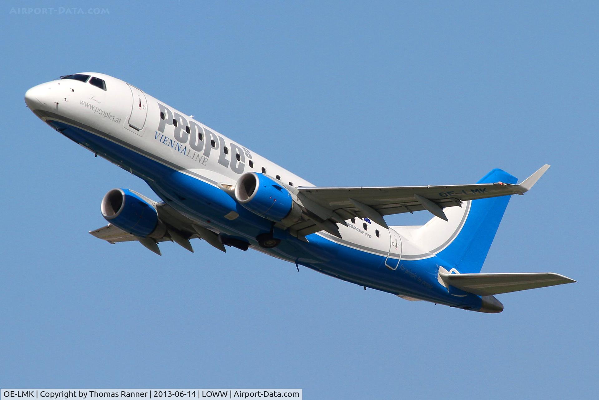 OE-LMK, 2006 Embraer 170LR (ERJ-170-100LR) C/N 17000150, Peoples Viennaline Embraer 170