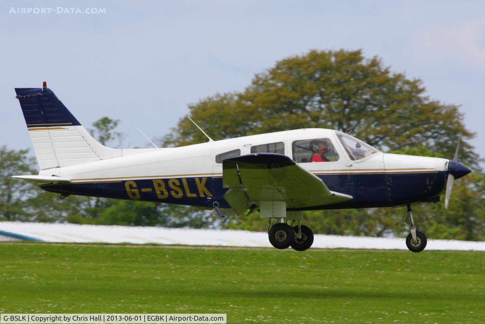 G-BSLK, 1979 Piper PA-28-161 Cherokee Warrior II C/N 28-7916018, at AeroExpo 2013