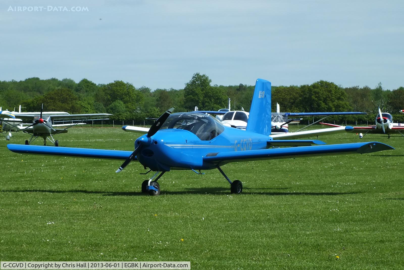 G-CGVD, 2011 Vans RV-12 C/N LAA 363-15005, at AeroExpo 2013