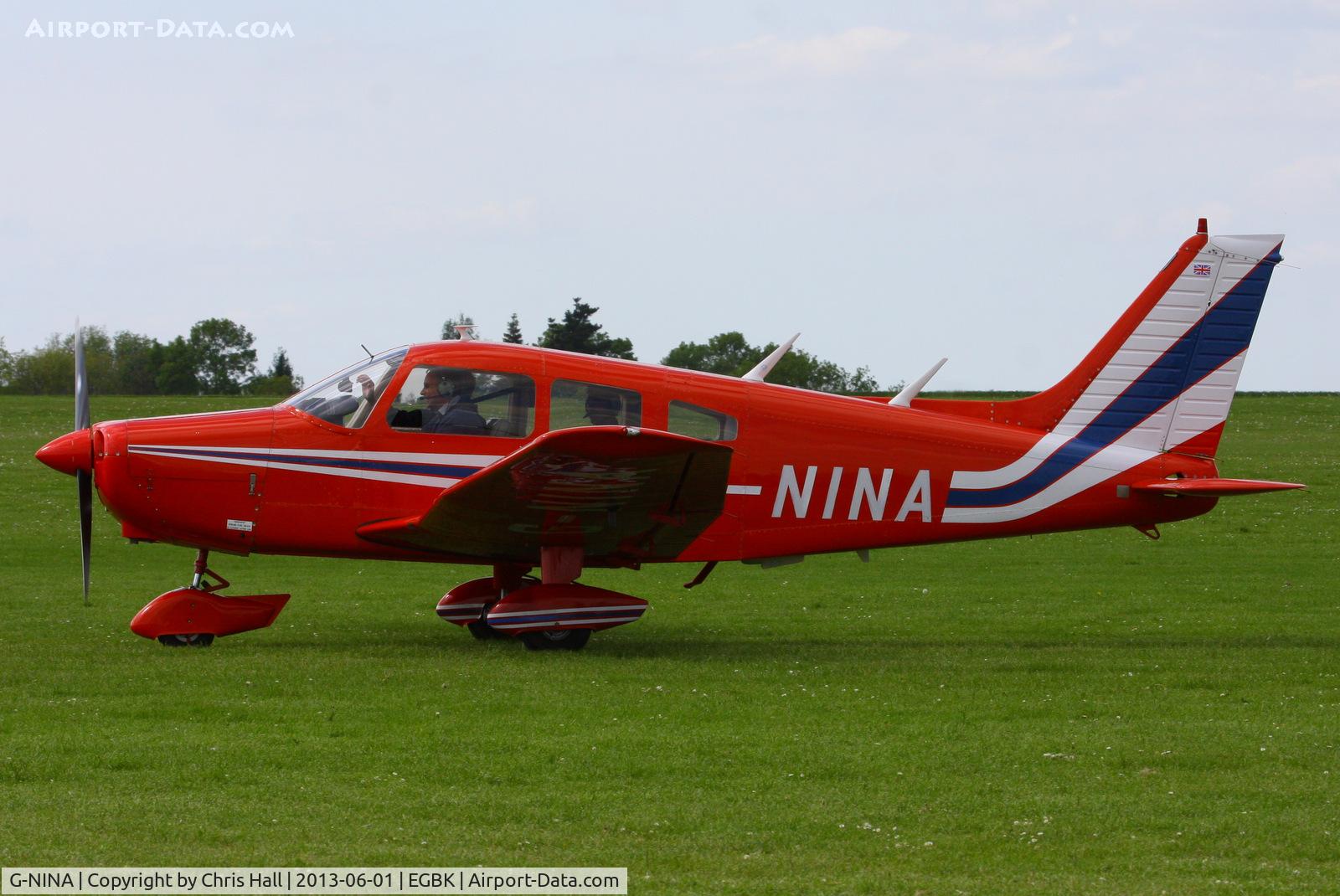 G-NINA, 1977 Piper PA-28-161 Cherokee Warrior II C/N 28-7716162, at AeroExpo 2013