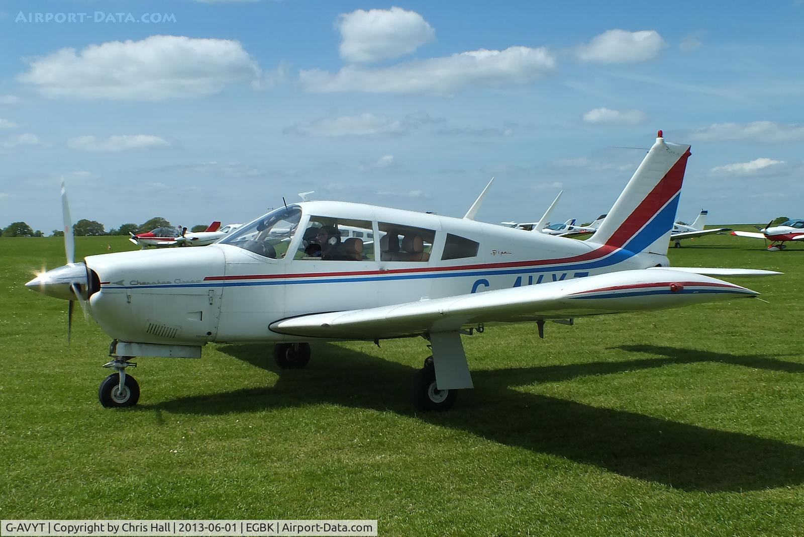 G-AVYT, 1968 Piper PA-28R-180 Cherokee Arrow C/N 28R-30472, at AeroExpo 2013