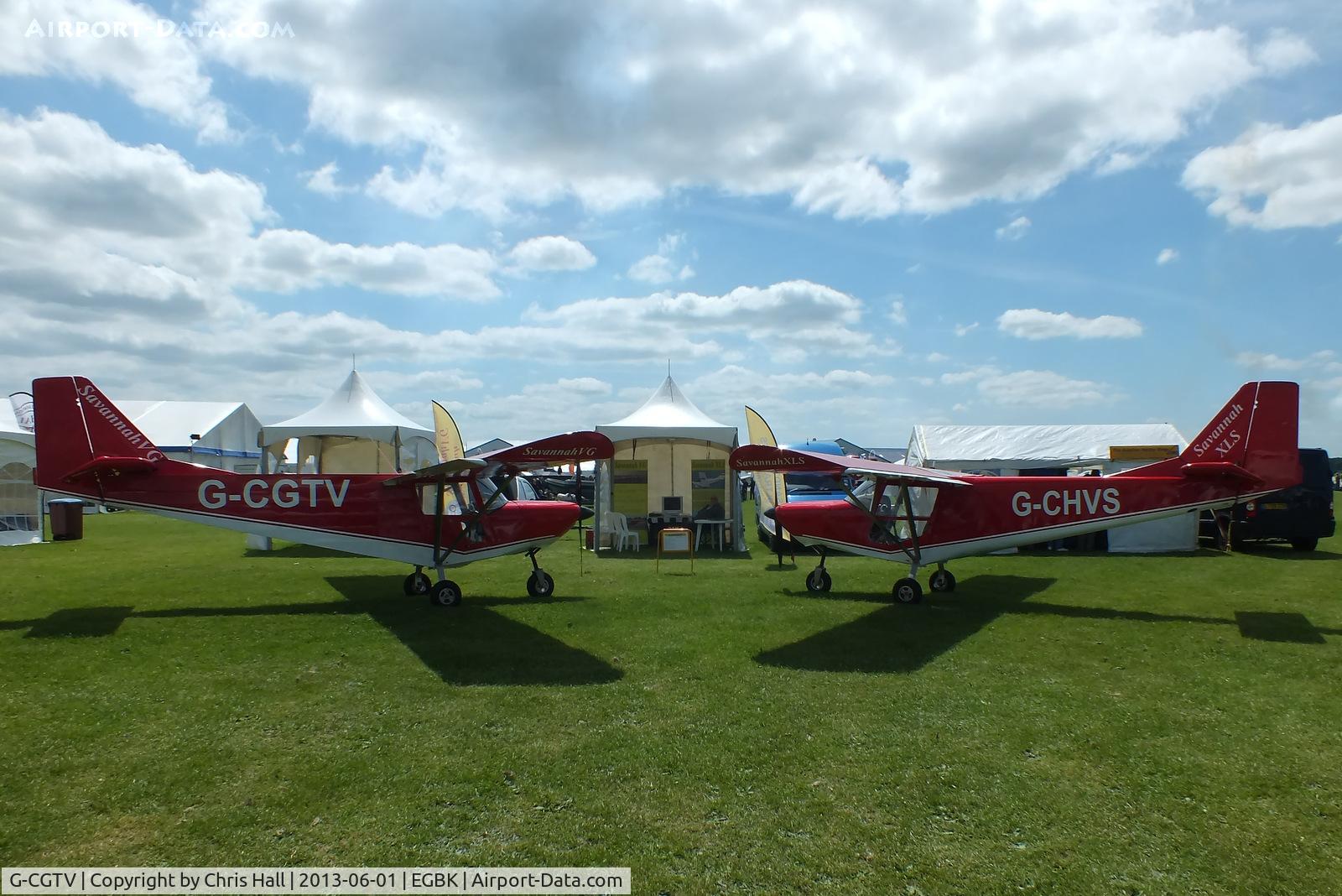 G-CGTV, 2011 ICP MXP-740 Savannah VG Jabiru(1) C/N BMAA/HB/609, with G-CHVS Savannah XLS Jabiru(1)