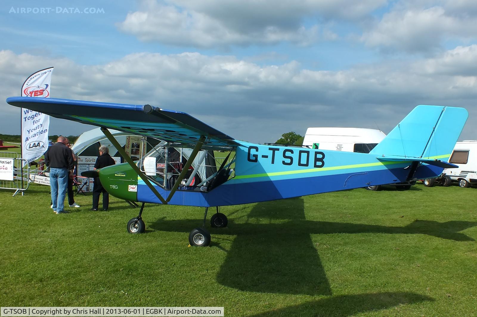 G-TSOB, 2005 Rans S-6ES Coyote II C/N PFA 204-14066, at AeroExpo 2013
