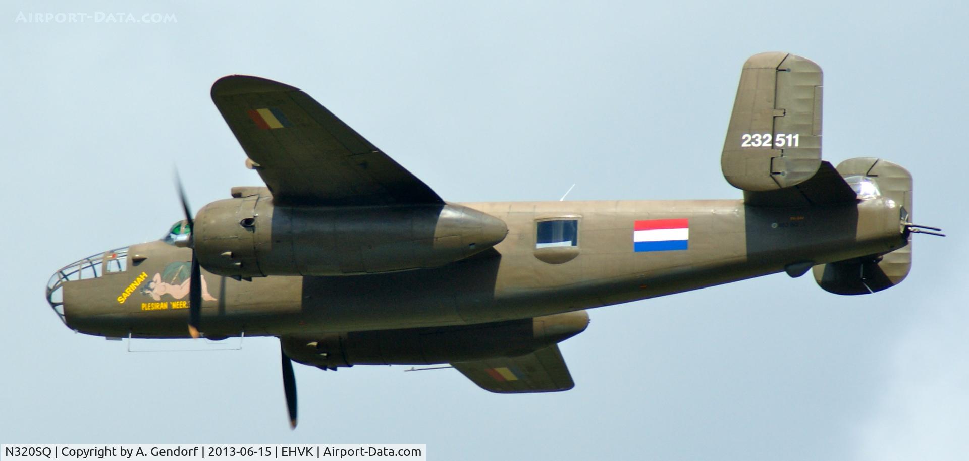 N320SQ, 1944 North American B-25N Mitchell C/N 108-32782, Seen here on display at RNLAF Open Days at Volkel Airbase (EHVK)