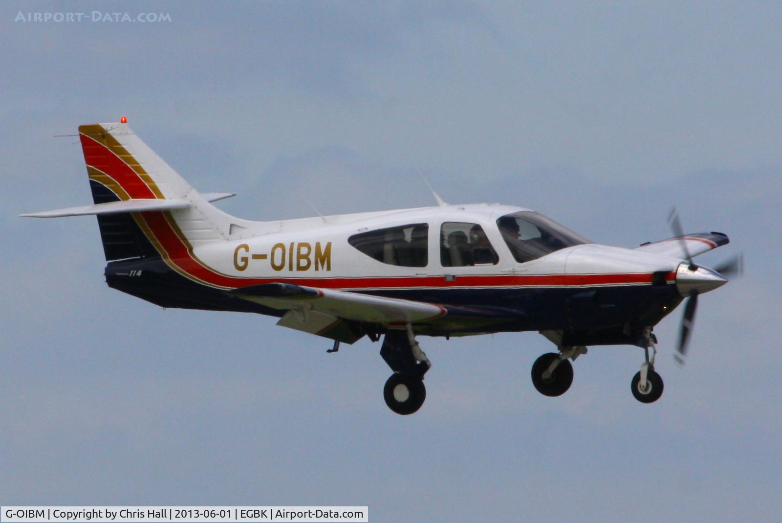 G-OIBM, 1977 Rockwell Commander 114 C/N 14295, at AeroExpo 2013