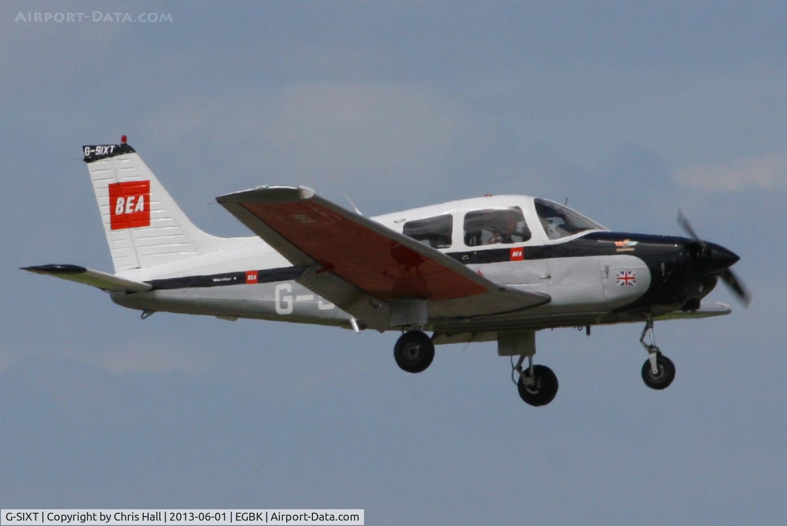 G-SIXT, 1988 Piper PA-28-161 Cherokee Warrior II C/N 2816056, at AeroExpo 2013
