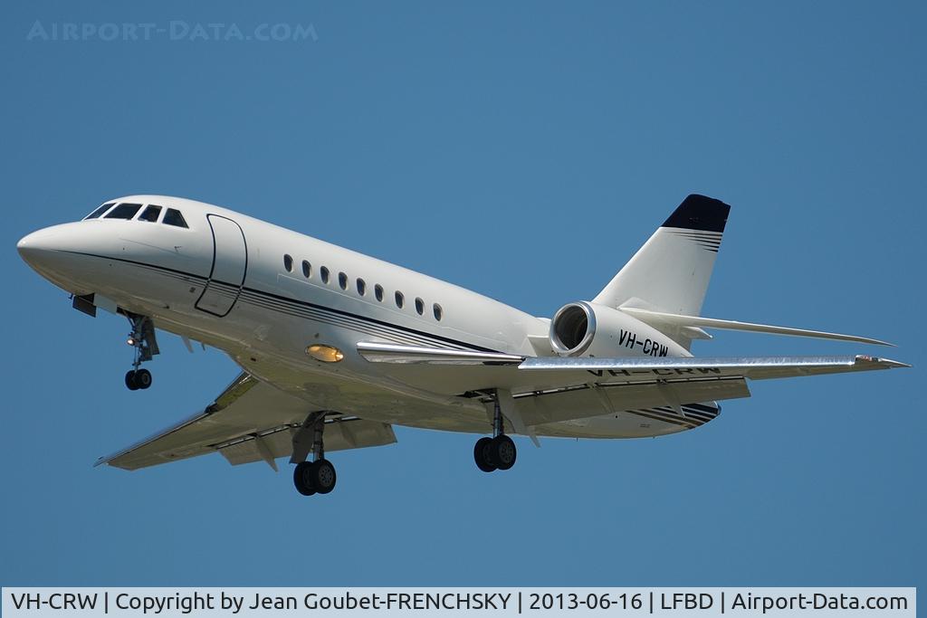 VH-CRW, 2013 Dassault Falcon 7X C/N 217, Sydney Jet Charter