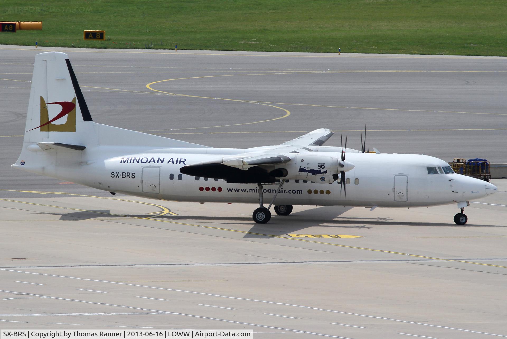 SX-BRS, 1990 Fokker 50 C/N 20206, Minoan Air Fokker 50