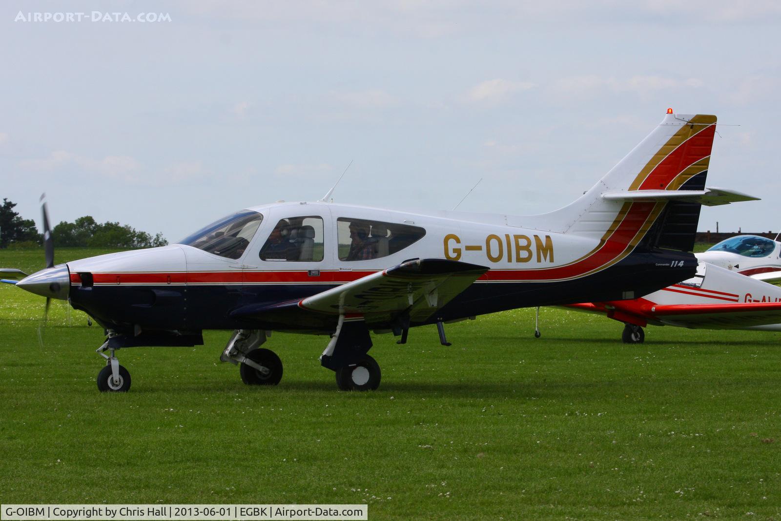 G-OIBM, 1977 Rockwell Commander 114 C/N 14295, at AeroExpo 2013