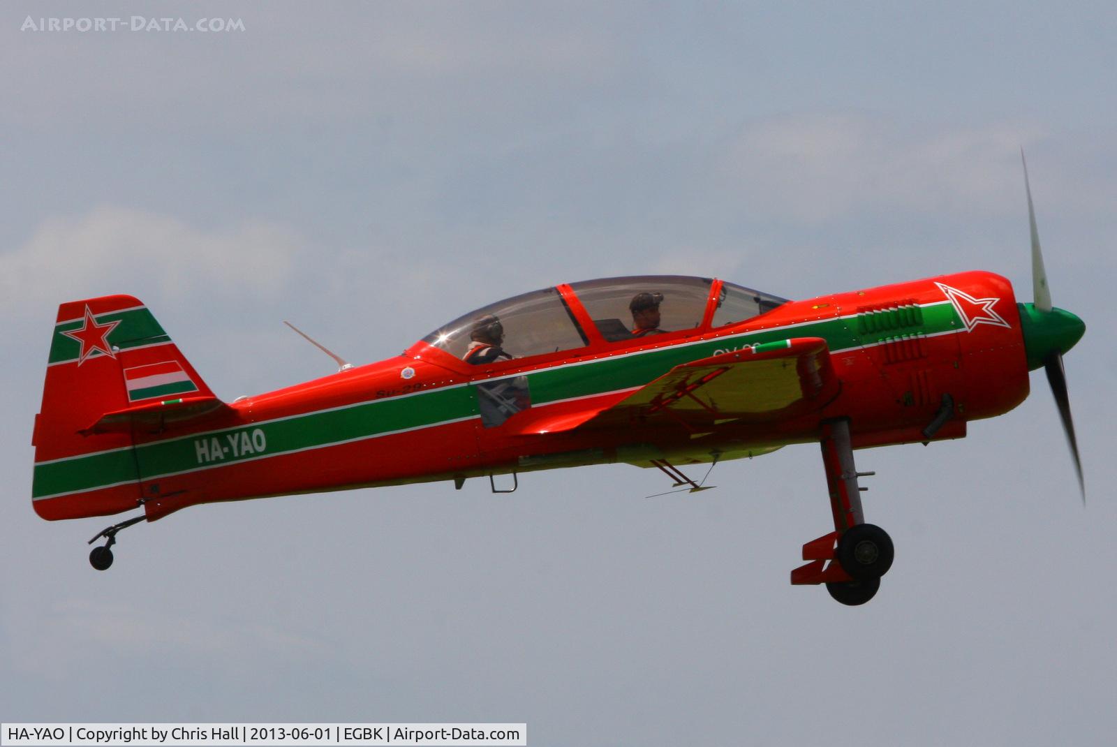 HA-YAO, 1998 Sukhoi Su-29 C/N N0001-01, at AeroExpo 2013