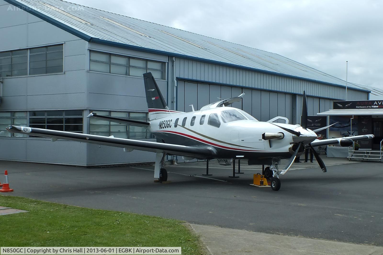 N850GC, 2008 Socata TBM-700 C/N 441, at AeroExpo 2013