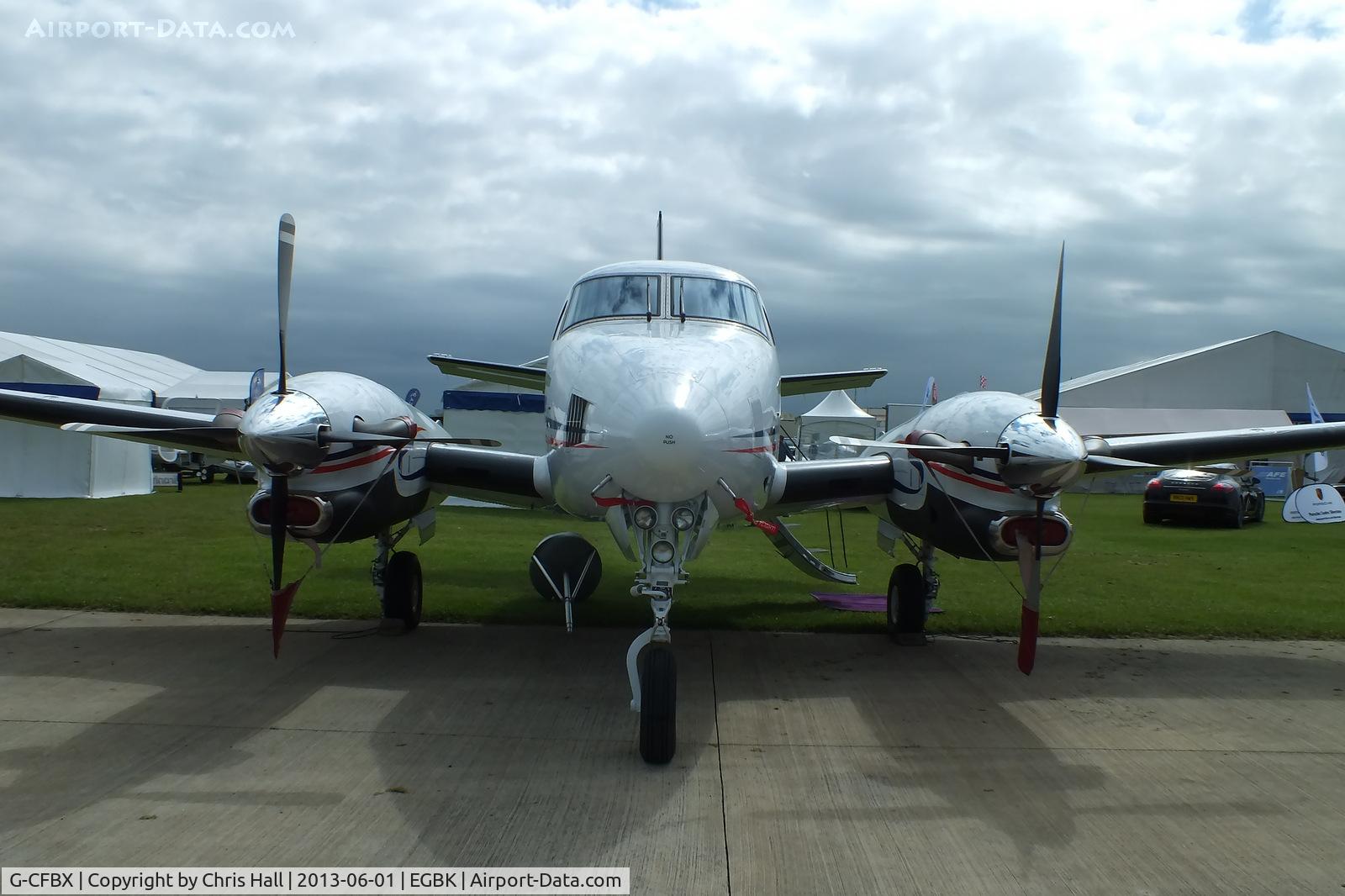 G-CFBX, 2008 Hawker Beechcraft C90GTI King Air King Air C/N LJ-1890, at AeroExpo 2013