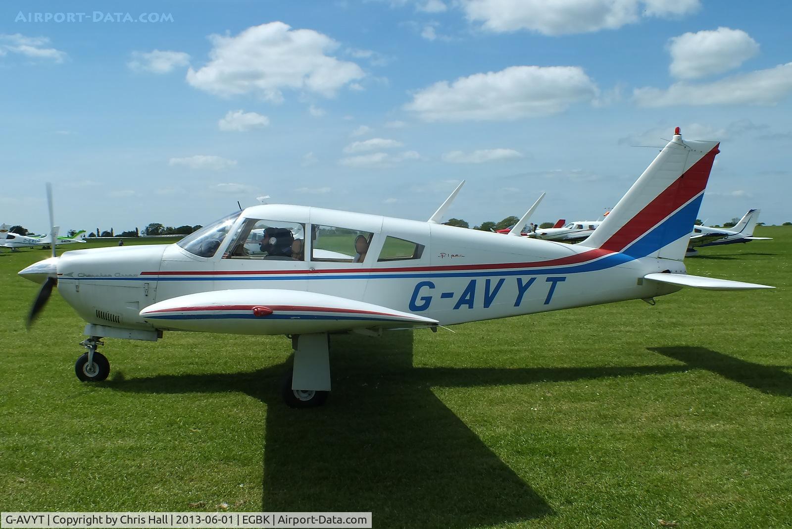 G-AVYT, 1968 Piper PA-28R-180 Cherokee Arrow C/N 28R-30472, at AeroExpo 2013