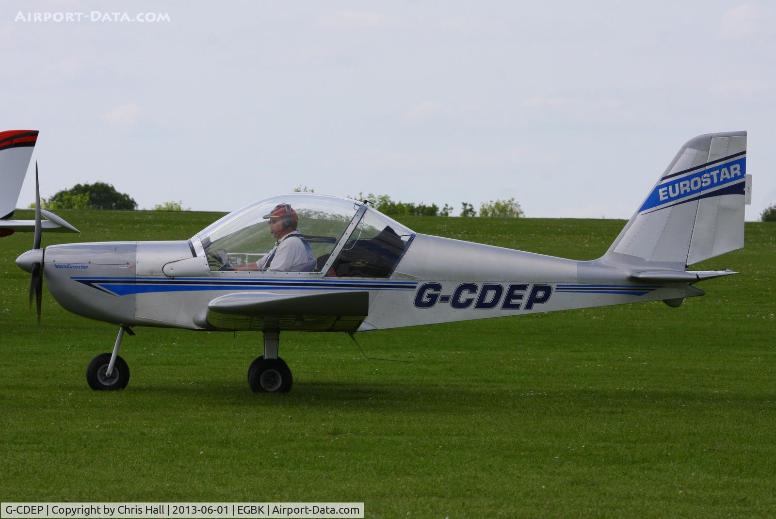 G-CDEP, 2004 Cosmik EV-97 TeamEurostar UK C/N 2128, at AeroExpo 2013