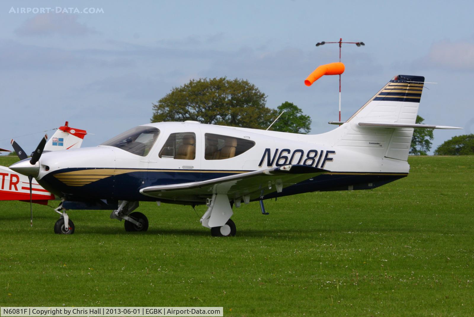 N6081F, 2001 Rockwell Commander 114-B C/N 14681, at AeroExpo 2013