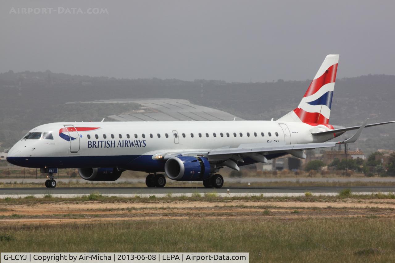 G-LCYJ, 2010 Embraer 190SR (ERJ-190-100SR) C/N 19000339, BA CityFlyer