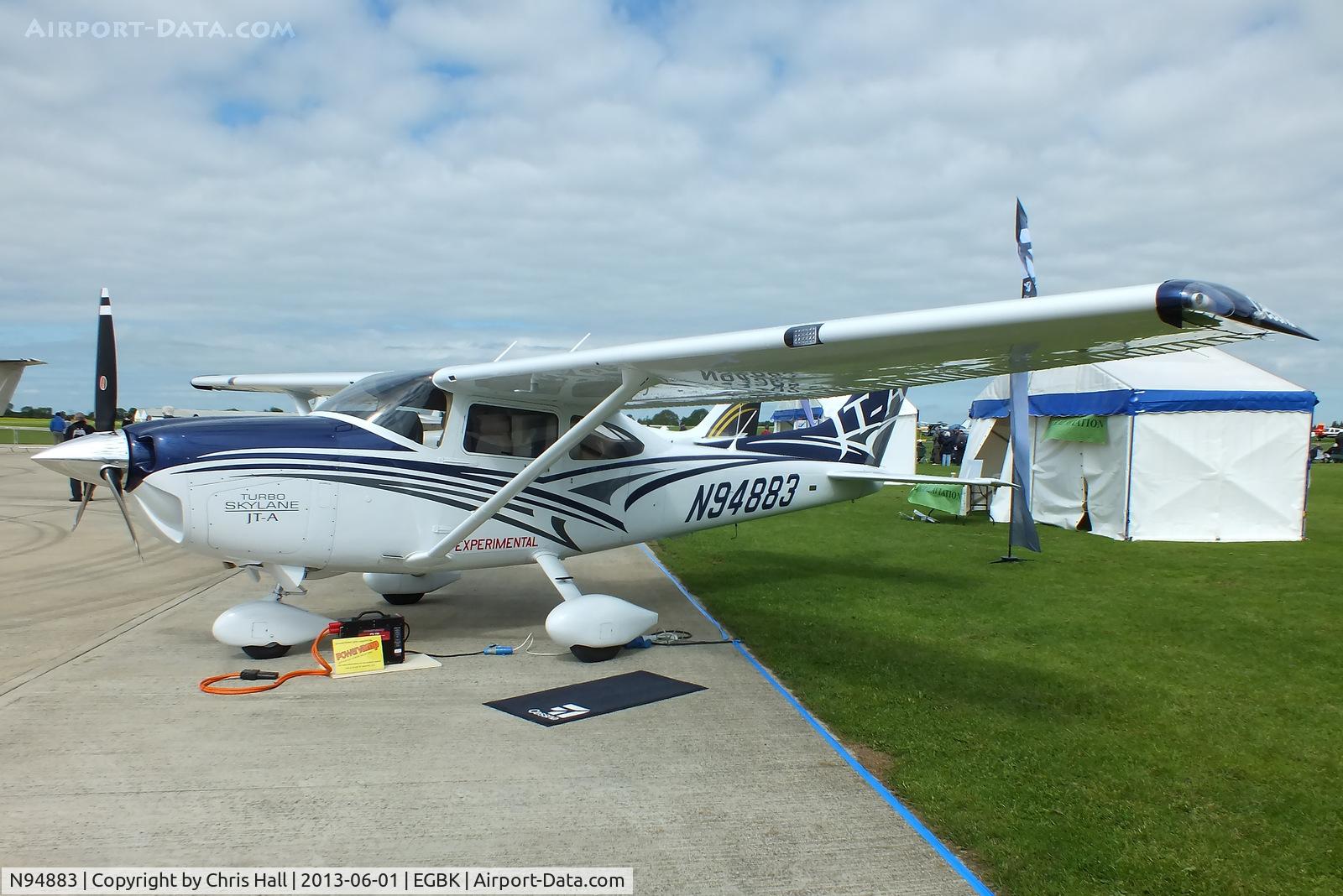 N94883, 2013 Cessna 182 Turbo JT-A Skylane C/N J182T00002, at AeroExpo 2013