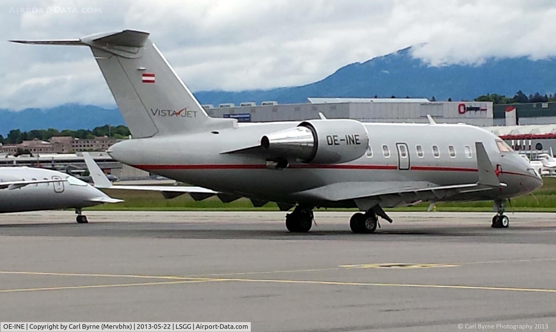 OE-INE, 2010 Bombardier Challenger 605 (CL-600-2B16) C/N 5842, Taken from the RUAG car park.