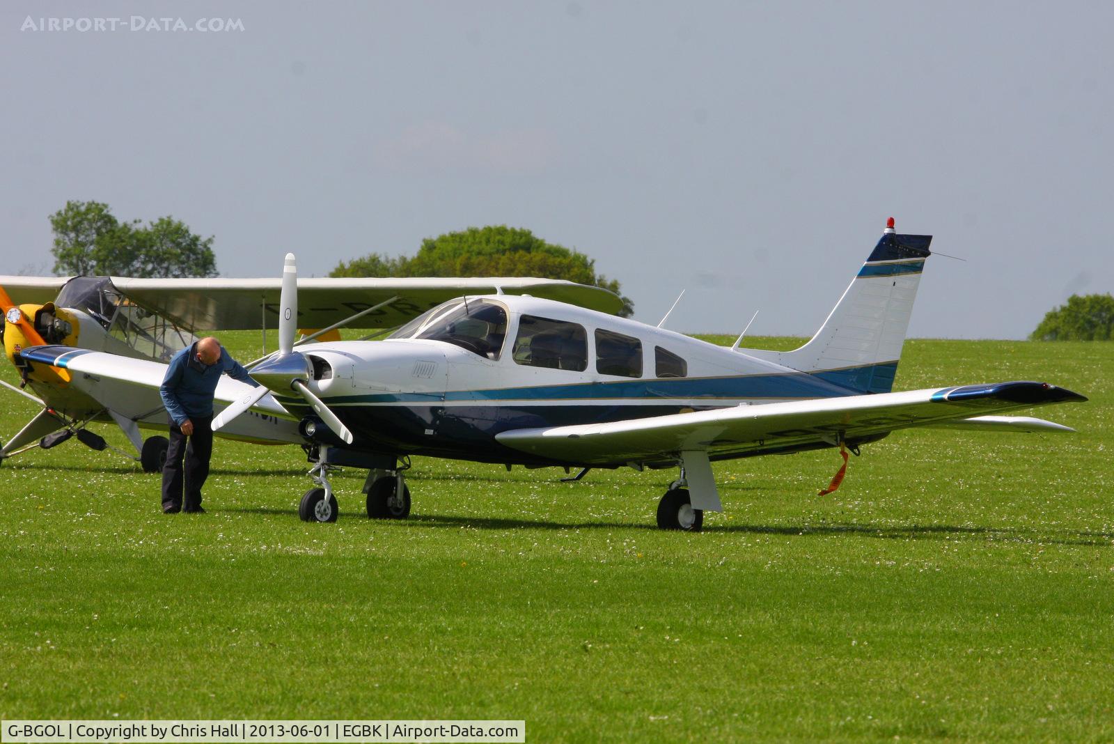 G-BGOL, 1978 Piper PA-28R-201T Cherokee Arrow III C/N 28R-7803335, at AeroExpo 2013
