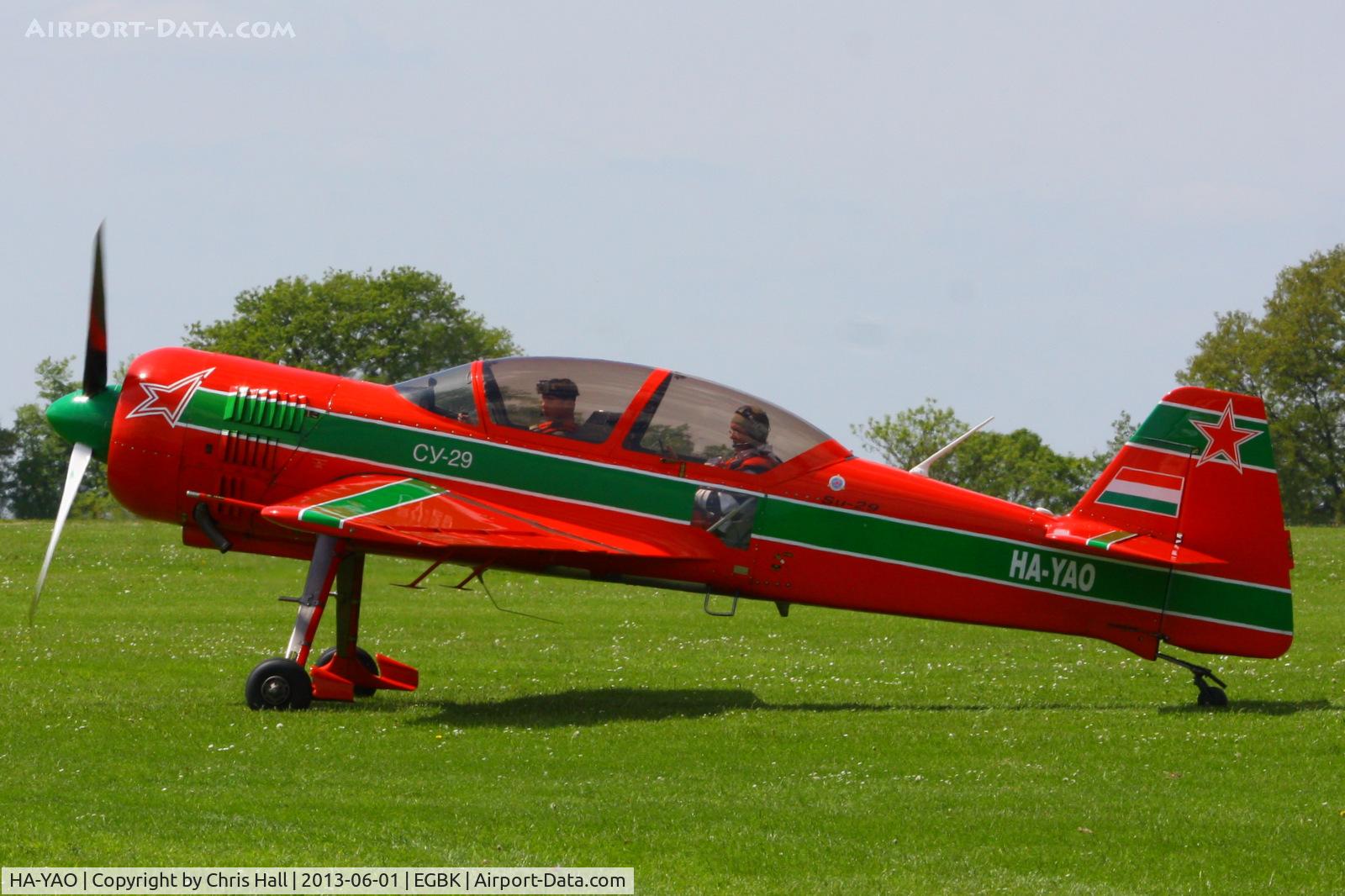 HA-YAO, 1998 Sukhoi Su-29 C/N N0001-01, at AeroExpo 2013