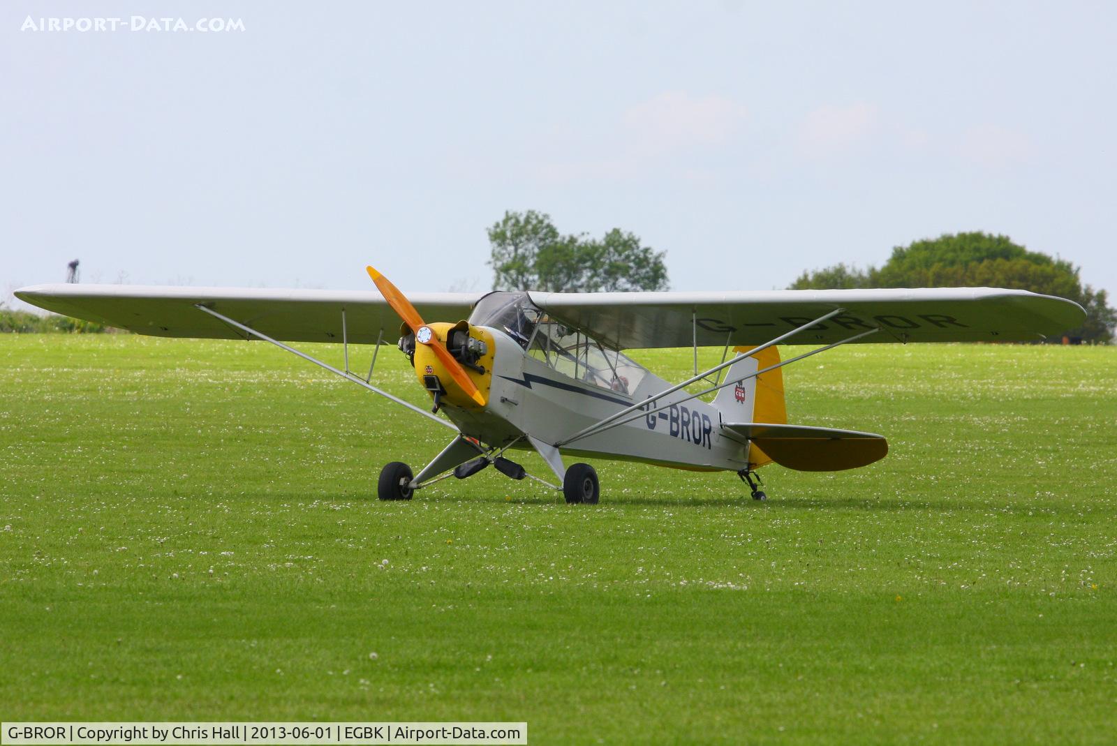 G-BROR, 1943 Piper L-4H Grasshopper (J3C-65D) C/N 10885, at AeroExpo 2013