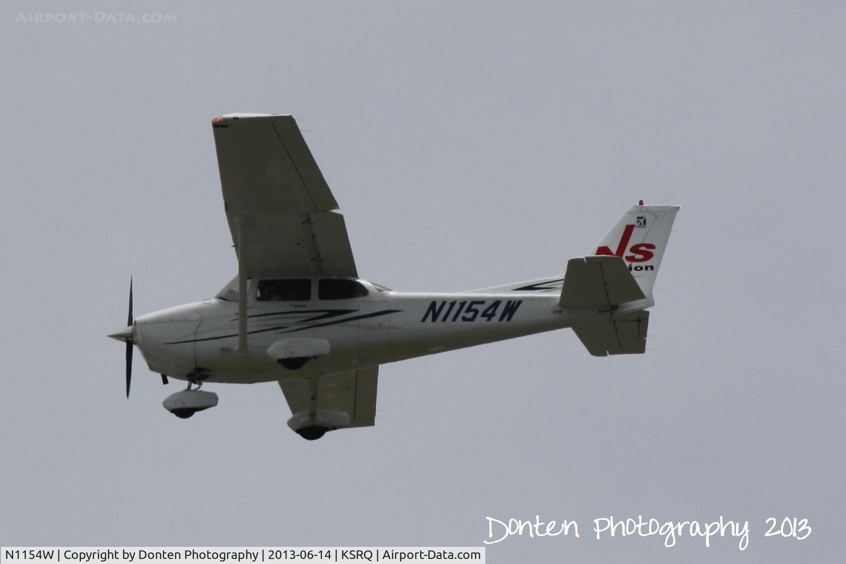 N1154W, 2007 Cessna 172S C/N 172S10608, Cessna Skyhawk (N1154W) arrives at Sarasota-Bradenton International Airport