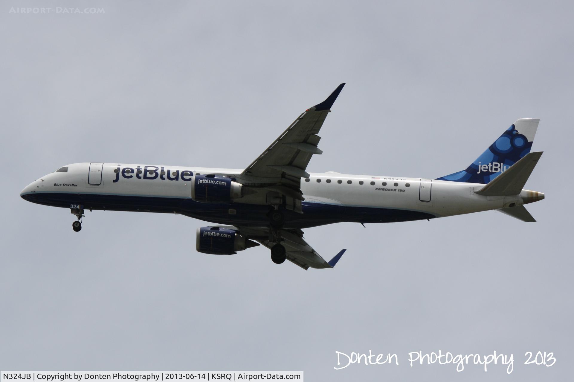 N324JB, 2010 Embraer ERJ-190-100 IGW 190AR C/N 19000388, JetBlue Flight 1187 (N324JB) 